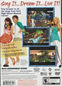 Disney High School Musical: Sing It! Box Art