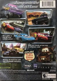 Disney/Pixar Cars (Cheat Code) Box Art