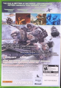 Call of Duty: Modern Warfare 2 (Not for Resale / 83886206US) Box Art