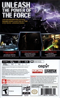 Star Wars: The Force Unleashed Box Art