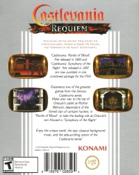 Castlevania Requiem: Symphony of the Night & Rondo of Blood (purple box) Box Art