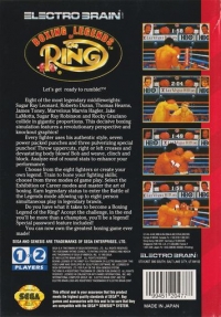Boxing Legends of The Ring Box Art