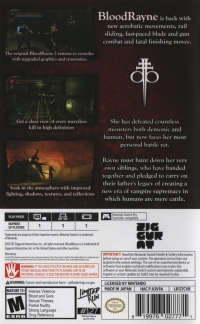 BloodRayne 2: ReVamped (black cover) Box Art
