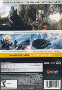 Star Wars: Battlefront (2015 / Only at Walmart) Box Art