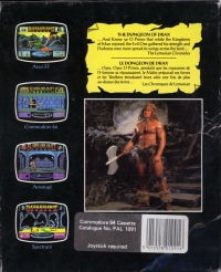 Barbarian II: The Dungeon of Drax (cassette) Box Art