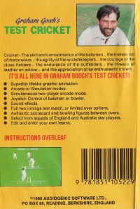 Graham Gooch's Test Cricket Box Art