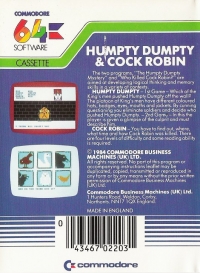 Humpty Dumpty & Cock Robin Box Art