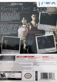 Resident Evil Archives: Resident Evil Zero [CA] Box Art