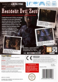 Resident Evil Archives: Resident Evil Zero (RVL-RBHP-FRA) Box Art