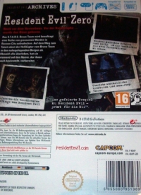 Resident Evil Archives: Resident Evil Zero (RVL-RBHP-GER) Box Art