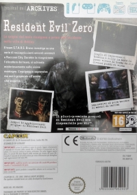 Resident Evil Archives: Resident Evil Zero (IS85025-05ITA horizontal) Box Art