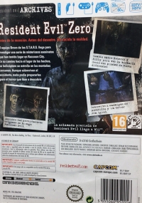 Resident Evil Archives: Resident Evil Zero (IS85025-04SPA vertical) Box Art