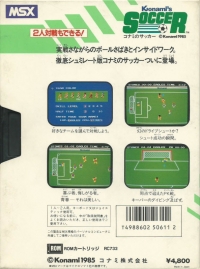 Konami's Soccer Box Art