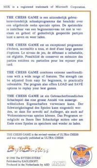 Chess Game, The Box Art