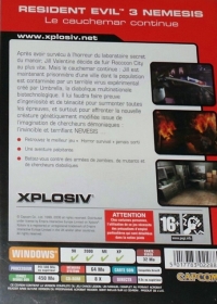 Resident Evil 3: Nemesis - Xplosiv [FR] Box Art