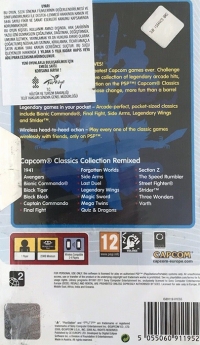 Capcom Classics Collection Remixed - PSP Essentials [TR] Box Art