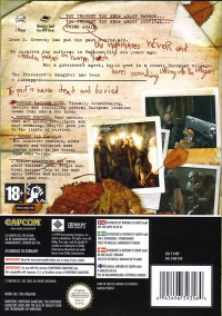 Resident Evil 4 (Instruktionsbok / DL-DOL-G4BP-0-EUR disc) Box Art