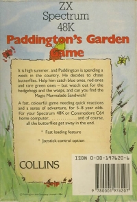 Paddington's Garden Game Box Art