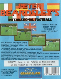 Peter Beardsley's International Football (Grandslam) Box Art