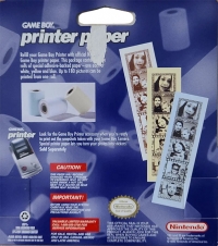 Nintendo Game Boy Printer Paper [NA] Box Art