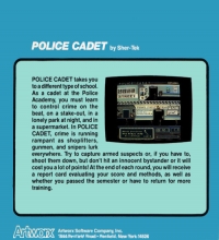 Police Cadet Box Art