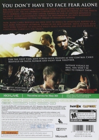 Resident Evil 5 - Platinum Hits (Assembled in USA) Box Art