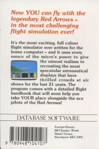 Red Arrows (Database Software) Box Art