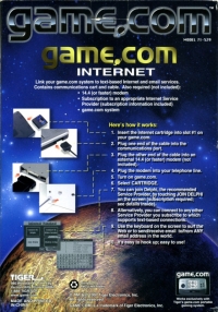 Game.com Internet Box Art