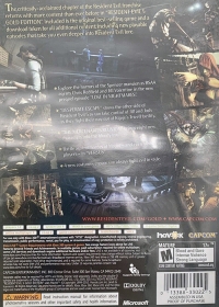 Resident Evil 5: Gold Edition (Assembled in USA / black background) Box Art