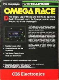 Omega Race Box Art