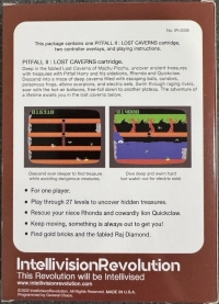 Pitfall II:  Lost Caverns Box Art