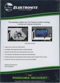 Pandora Incident, The Box Art