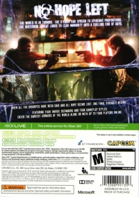 Resident Evil 6 (Only at Walmart) Box Art