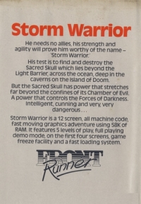 Storm Warrior (cassette) Box Art