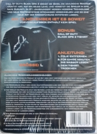 Call of Duty: Black Ops II T-shirt Box Art
