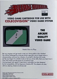 Burn Rubber Box Art