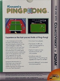 Konami's Ping-Pong Box Art