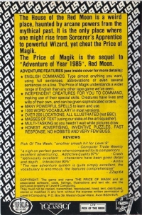 Price of Magik, The Box Art