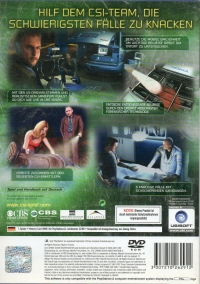 CSI: Crime Scene Investigations: Mord In 3 Dimensionen Box Art