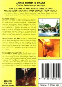 View to a Kill, A: The Computer Game Box Art