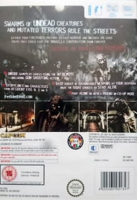 Resident Evil: The Umbrella Chronicles (RVL-RBUP-UKV / IS85011-01ENG / RVL-RBUP-EUR disc) Box Art
