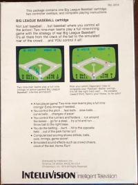 Big League Baseball Box Art