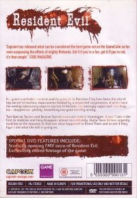 Resident Evil Collector's Edition DVD (DVD) Box Art