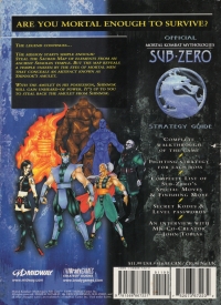 Official Mortal Kombat Mythologies: Sub-Zero Strategy Guide Box Art