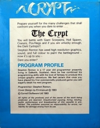 Crypt, The Box Art