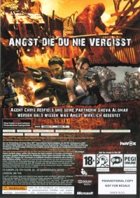 Resident Evil 5 (Not for Resale) [DE] Box Art