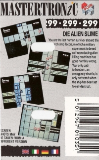 Die Alien Slime Box Art