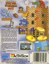 Super Wonder Boy Box Art