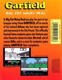 Garfield: Big, Fat, Hairy Deal Box Art