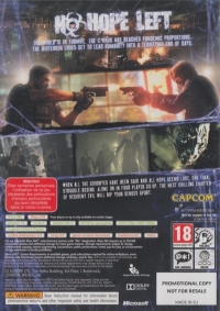 Resident Evil 6 (Not for Resale) Box Art